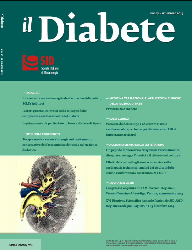 “Il Diabete” volume 27, numero 1, marzo 2015 "Il Diabete" volume 27, numero 1, marzo 2015