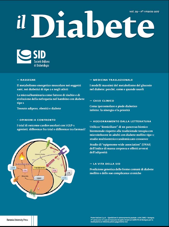 “Il Diabete” volume 29, numero 1, marzo 2017 “Il Diabete” volume 29, numero 1, marzo 2017